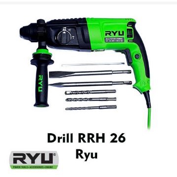 TERPOPULER - Mesin Bobok Beton / Demolition Hammer Mesin bor bobok tembok beton SDS PLUS. RYU Rotary hammer RRH 26 TERMURAH mesin bor bobok beton HAMMER DRILL RYU REDFOX RRH 26