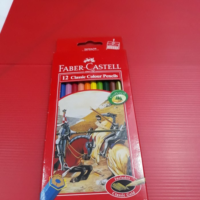 

Terbatas Pensil Warna Classic Colour Pencil 12 W Faber Castell Panjang Bagus