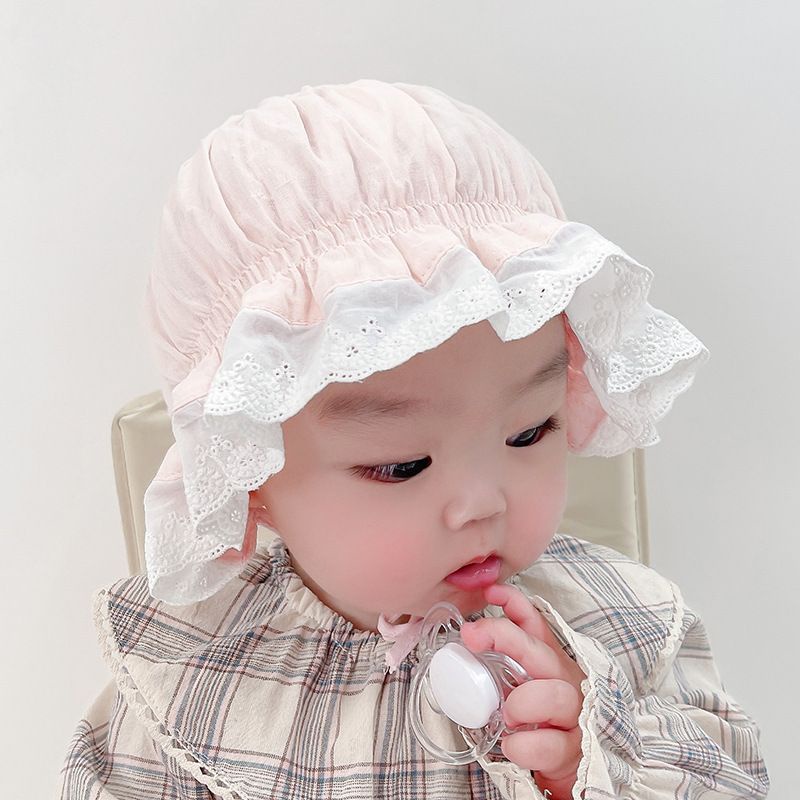 (Pimenova) Topi bonnet bayi import topi dutch lady bayi topi bonet rajut anak kupluk anak perempuan