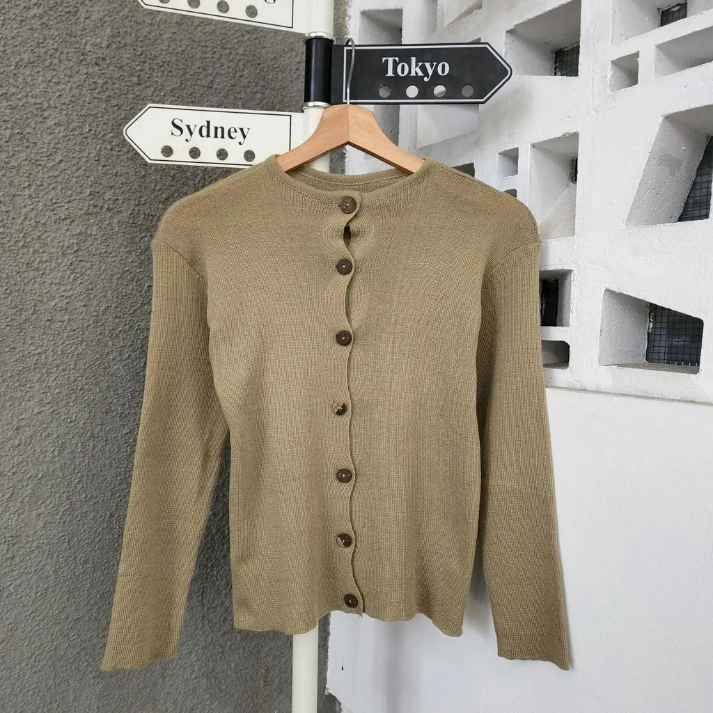 [CYC | COD] REALPICT | Outwear Liona Cardy Outher Rajut | Knit Outer Crop Wanita Balon Trendy Murah