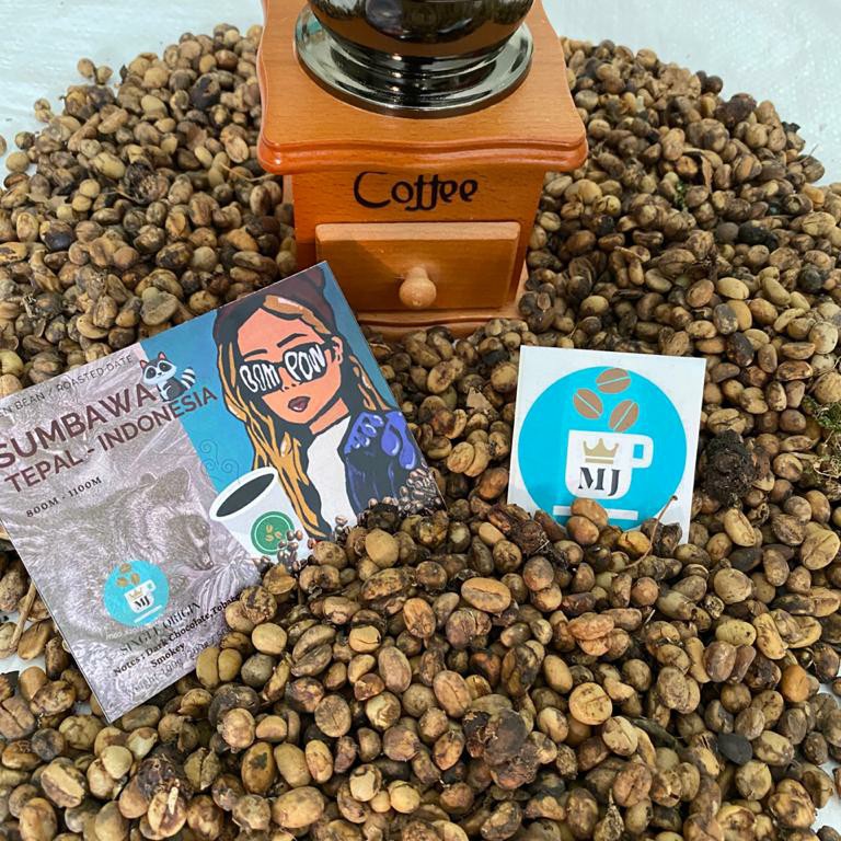 

Biji Kopi Mentah LUWAK SUMBAWA TEPAL 1kg - Luwak Liar Green Bean LEPAS
