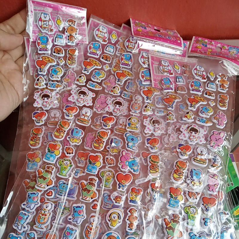 Sticker BTS Mini / Stiker Kulkas / Stiker Buku / Stiker Hp