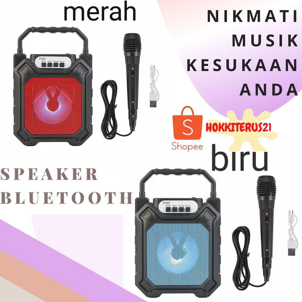 hokkiterus21 SPEAKER KARAOKE MIC smule bluetooth portable suara nyaring