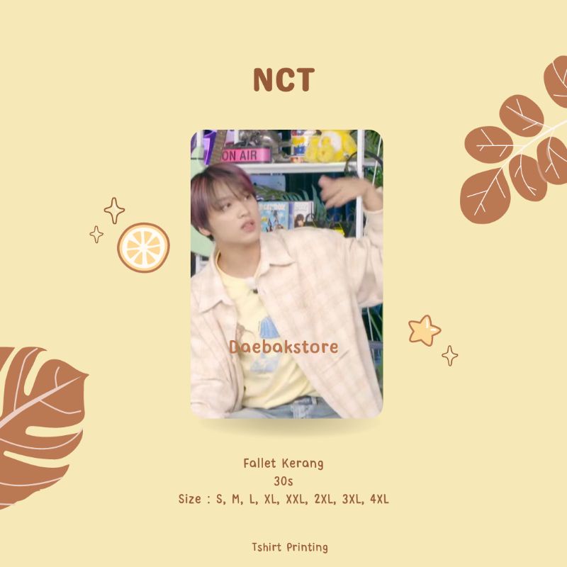 Kaos kpop Haechan NCT Fallett Kerang Sablon DTF