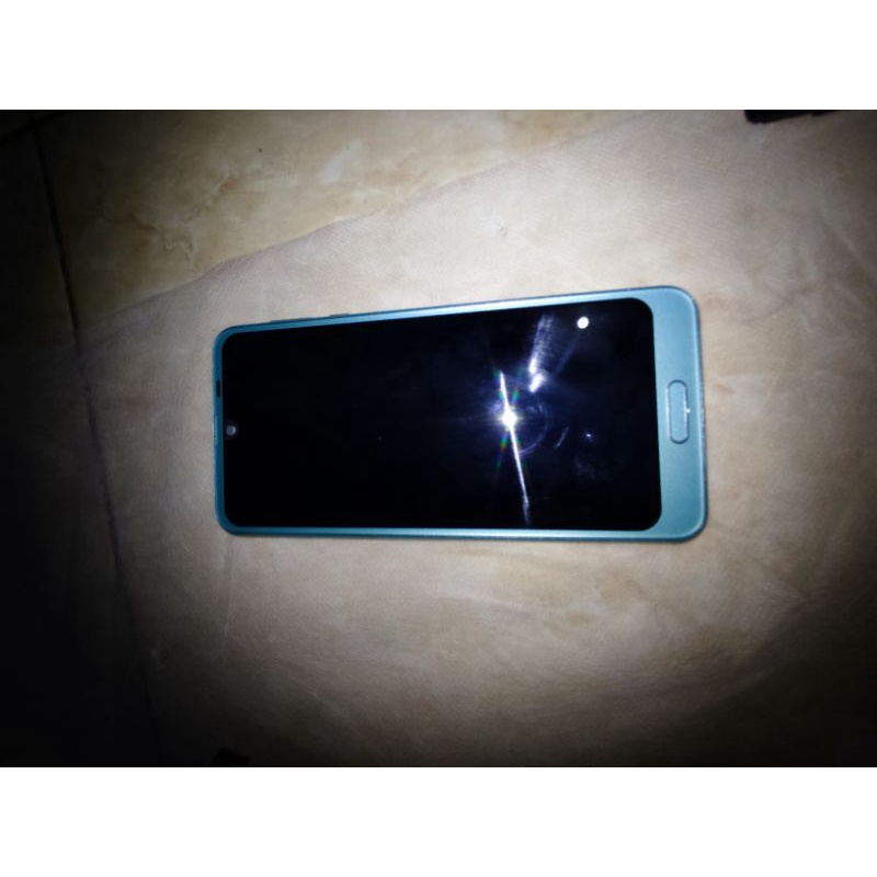 LCD + touchscreen sharp aquos r2/shv42. bezzel layar warna biru