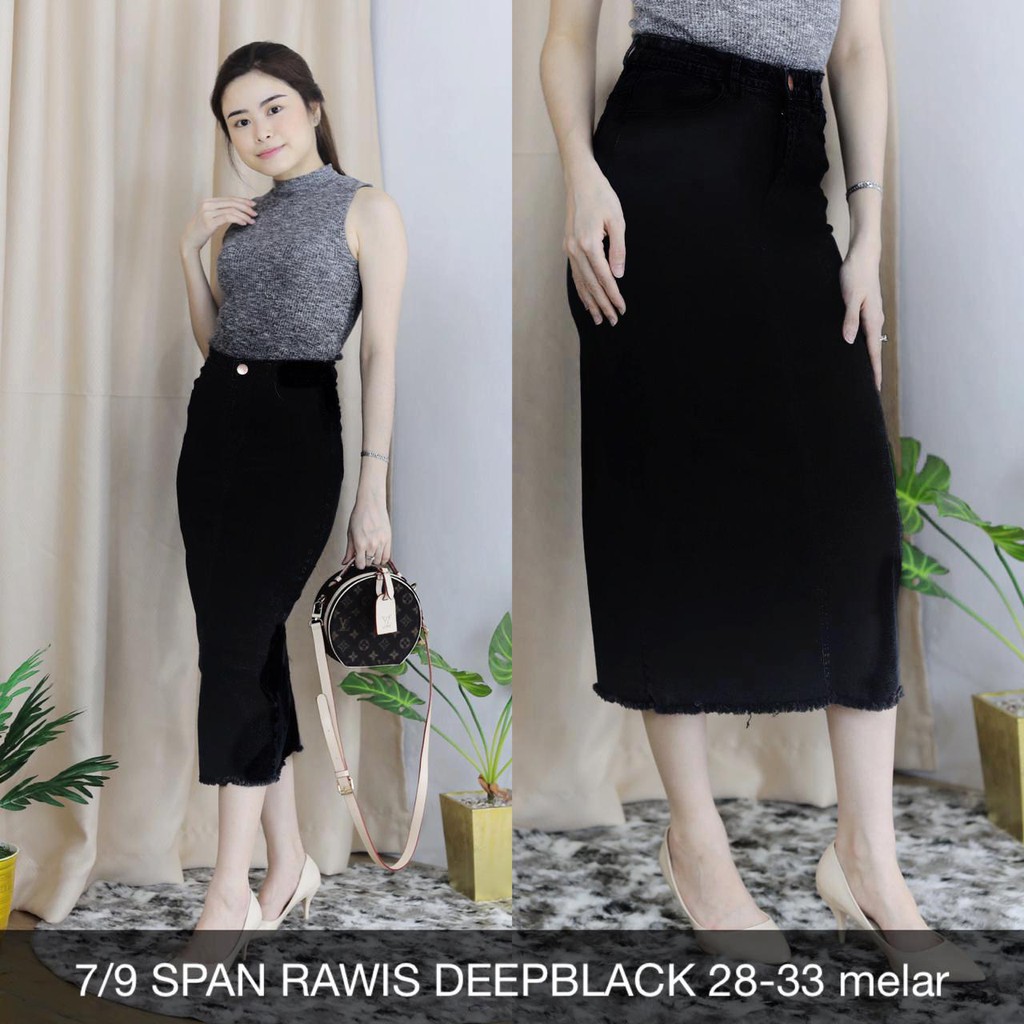 ROK JEANS WANITA 7/9 SPAN RAWIS SERIES