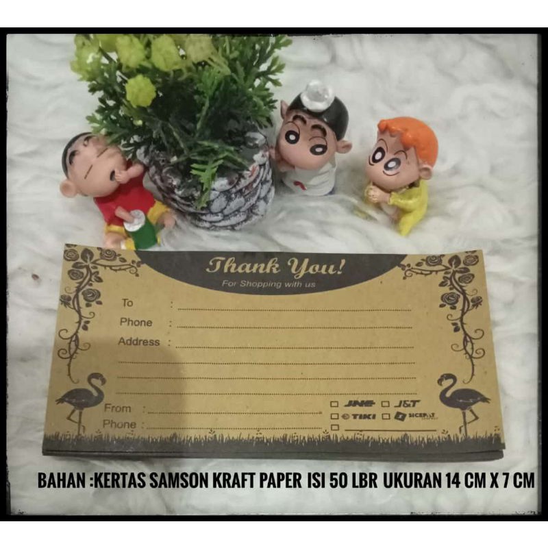 

Label pengiriman olshop murah isi 50 lembar uk 14cm x 7 cm