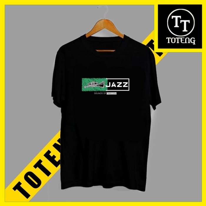 TSHIRT SHIRT baju kaos distro MUSIK JAZZ combed 30s pria wanita