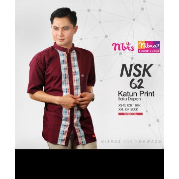 KOKO NIBRAS PROMO NK 62 MAROON KOKO LEBARAN 2021