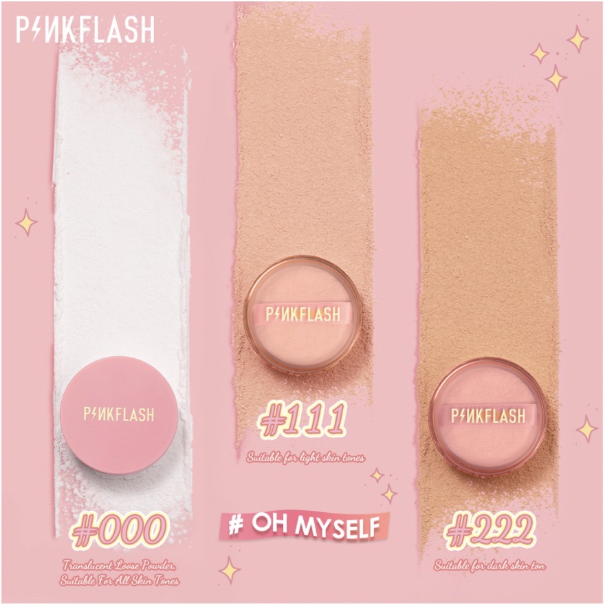 [ PINKFLASH ] #OhMyself Loose powder Matte Translucent Oil-control 3 Colors