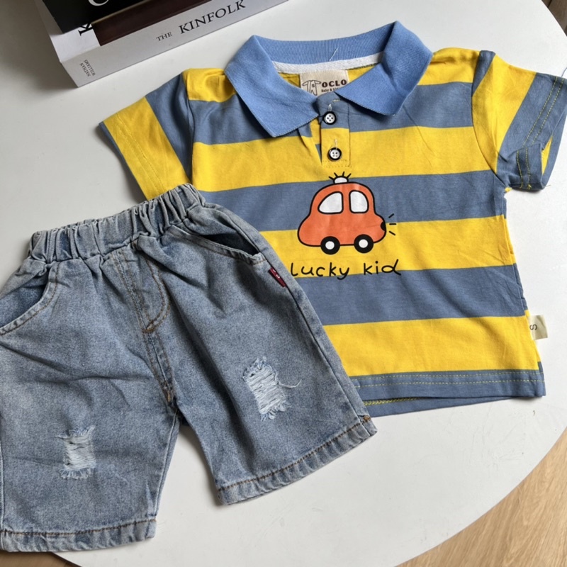 Stripy Set | setelan anak cowok