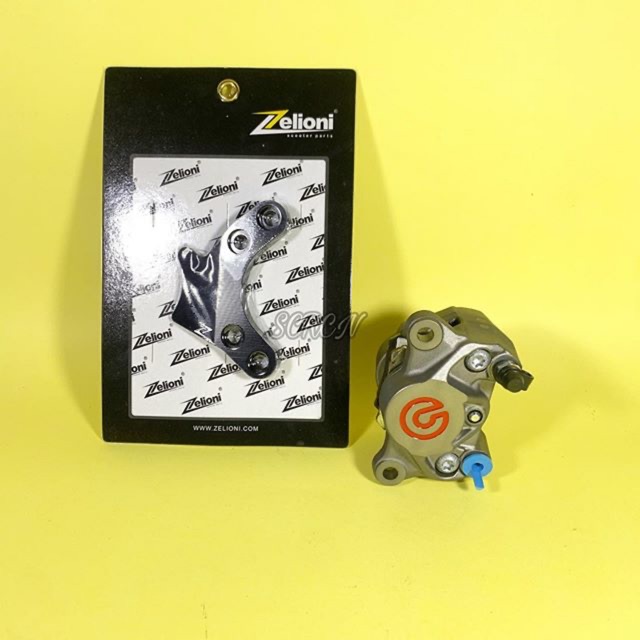 Brembo 2Piston Logo Red + Bracket Zelioni 2Piston