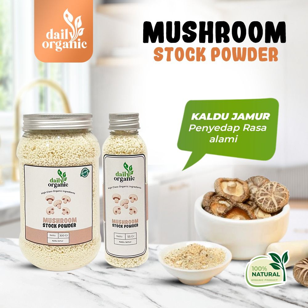 Mushroom Stock Powder Kaldu Jamur Bubuk Premium Daily Organic