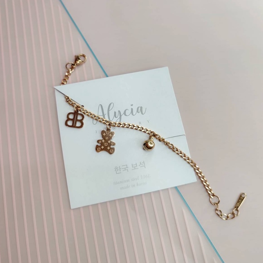 gelang anak bayi balita alycia original anti karat