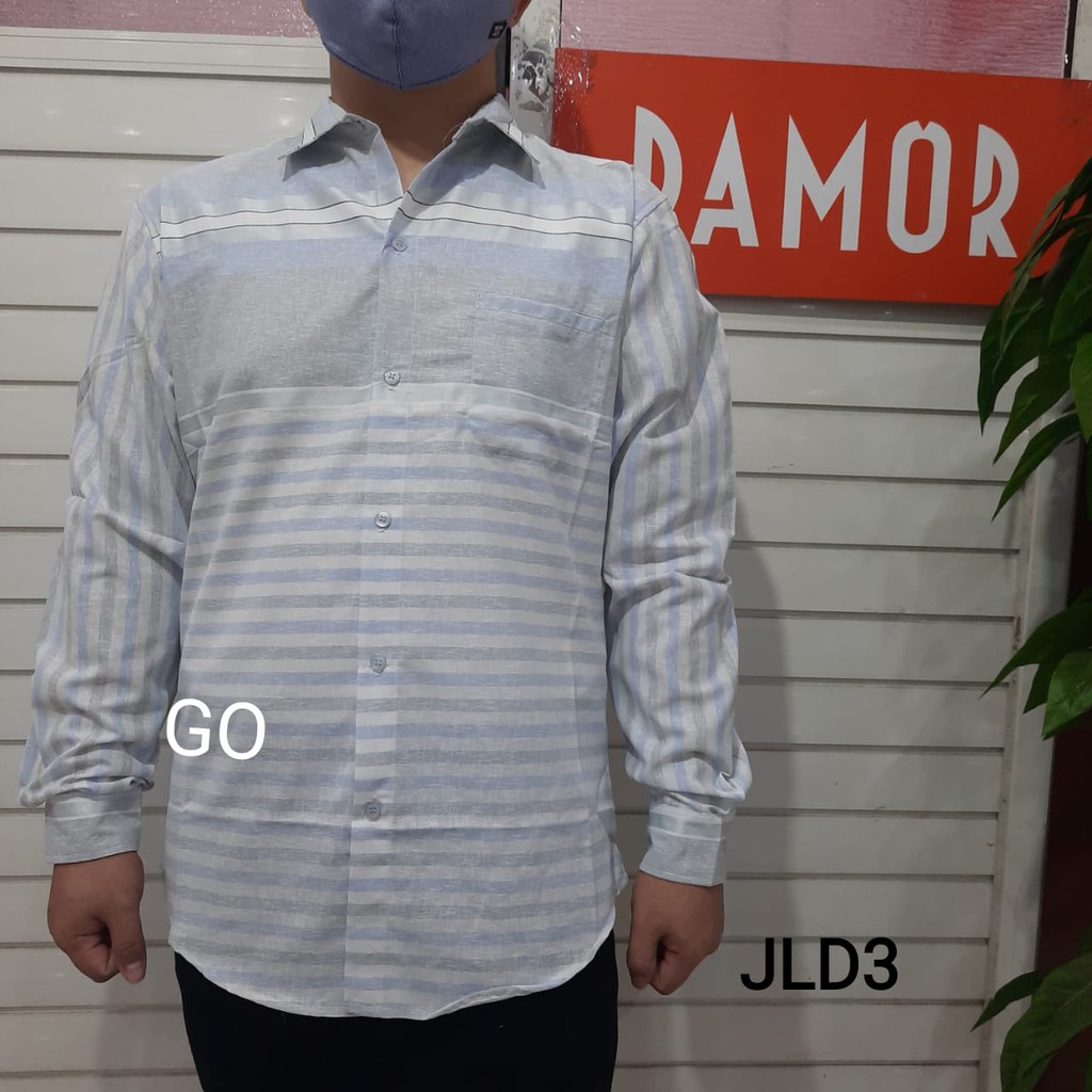 gof JLD DAMOR(CRESSIDA) KEMEJA Cowok Pakaian Pria Kemeja Dewasa Slimfit Lengan Panjang
