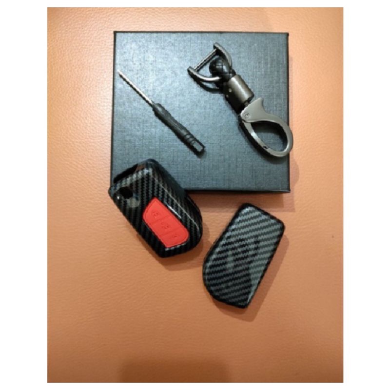 cover kunci carbon innova reborn type G/V cover kunci remote mobil innova type G/V