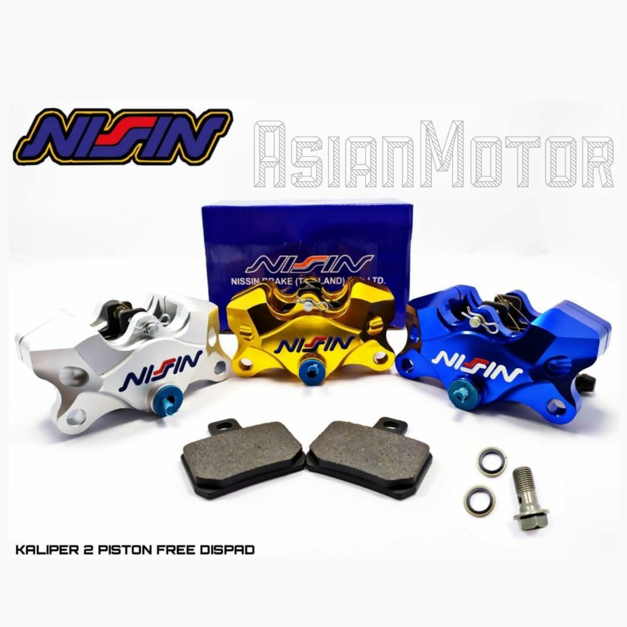 Kaliper Caliper Nissin Kepala Babi Nissin 2 Piston Universal Bisa Untuk Semua Jenis Motor