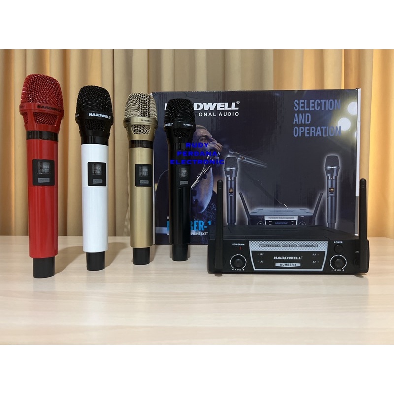 MICROPHONE WIRELESS MIC TANPA KABEL DYNAMIC HARDWELL NUMBER-1 - 100M