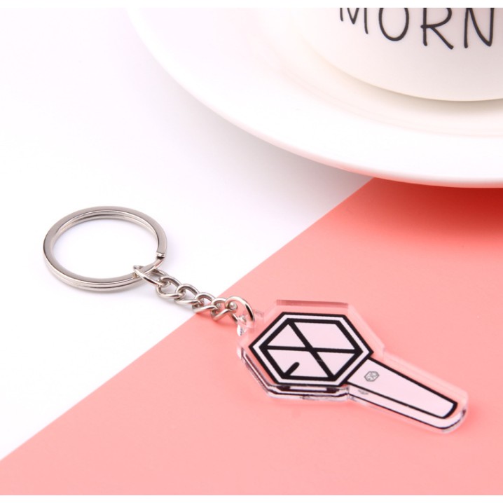 ELFYDO - GK04 Gantungan Kunci KPOP Lightstick Akrilik Light Stick Korea Group