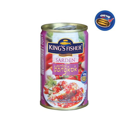 

King's Fisher Sarden Dalam Sambal Bangkok Kaleng 155g