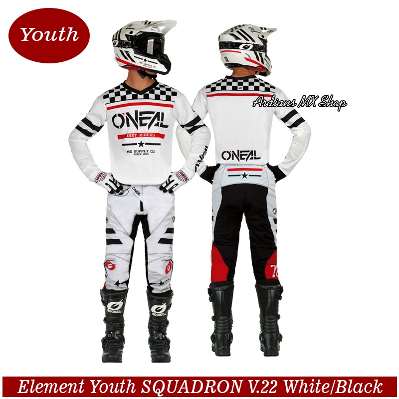 ONEAL - MX-22 - YOUTH ELEMENT SQUADRON - ANAK - TRAIL CROSS TRABAS GRASSTRACK