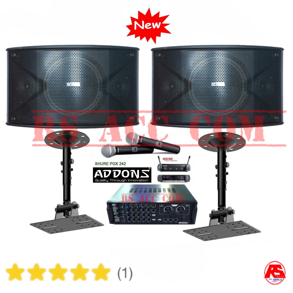 Paket Sound System Karaoke Addons 10 Inch + Mic Shure