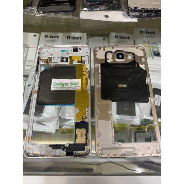BAZEL BAZZEL FRAME TENGAH TATAKAN LCD TOMBOL FLEX POWER ON OFF VOL SAMSUNG A910 A9 PRO 2016 A9 2016