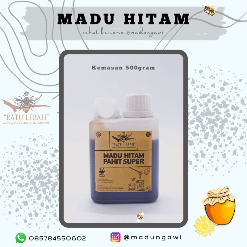 

Madu Hitam Super Pahit 500gram