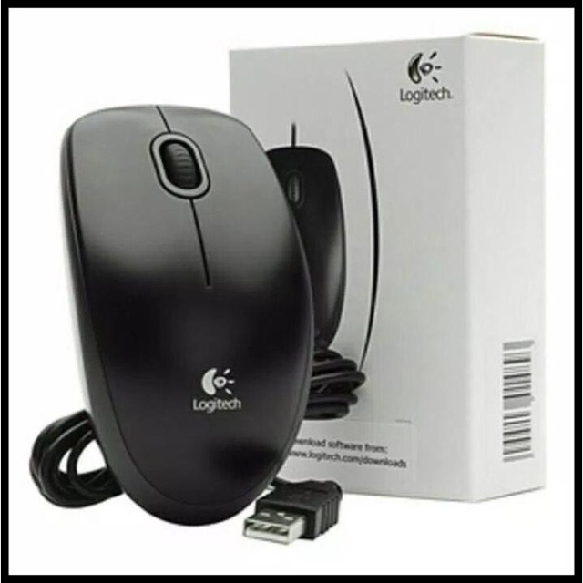 Mouse USB Logitech B100 JAMINAN RESMI DAN ORIGINAL