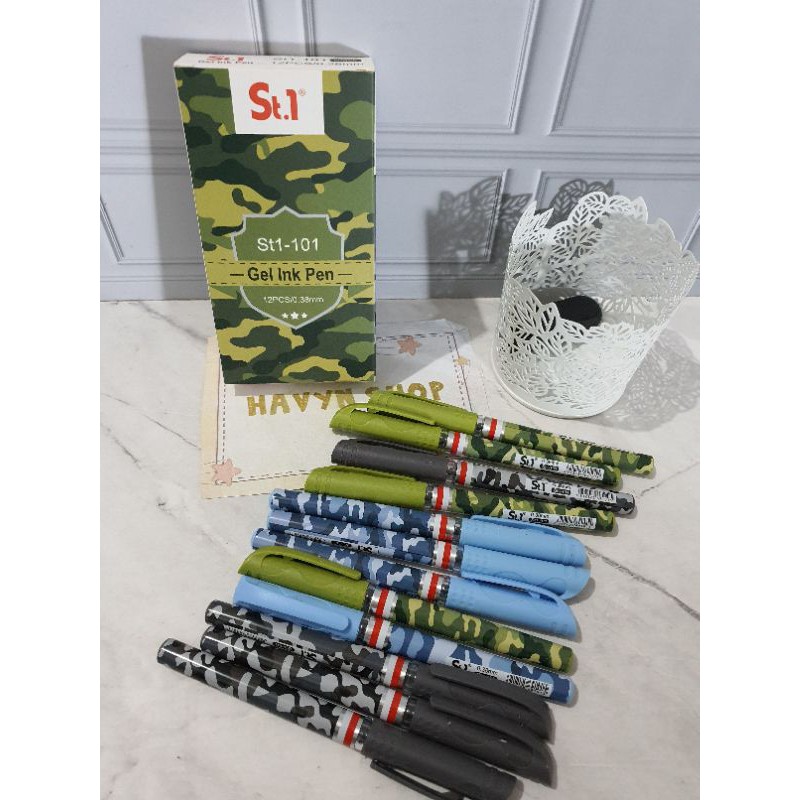 (12pc) pen gel/pen motif makanan minuman/pulpen lucu/pen mie/pen fancy-ARMY 101