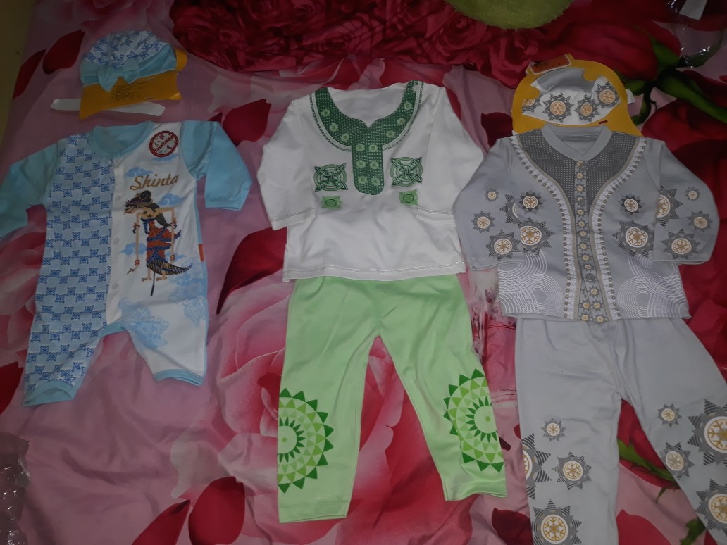 (random) Baby Lona Jumper Anak Bayi Fashion Motif Batik Girl 3-6 Bulan