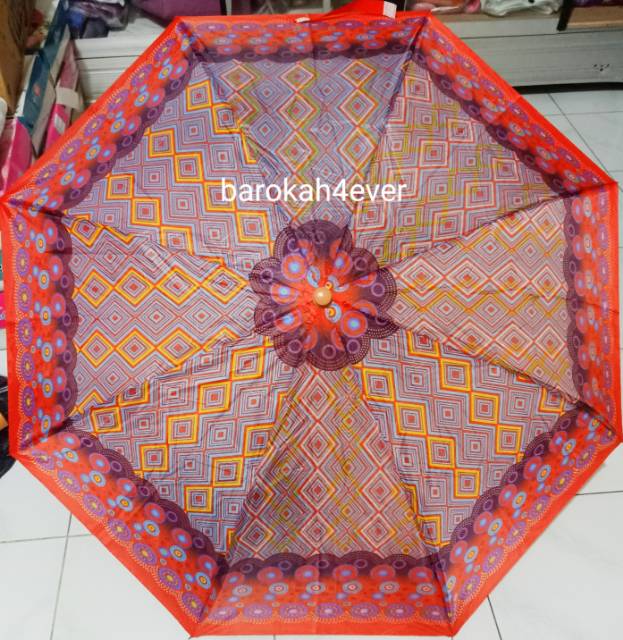 Payung LIPAT 2 Motif Bunga Random