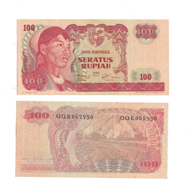 Uang kuno Indonesia 100 Rupiah 1968 Seri Soedirman