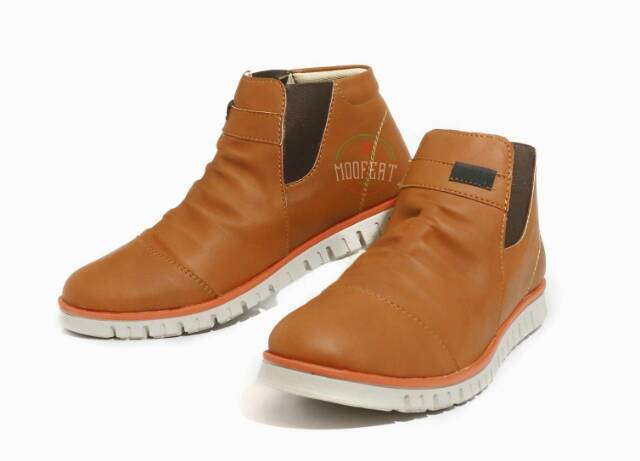 MOOFEAT WRINGKLE HIGH BOOT KULIT