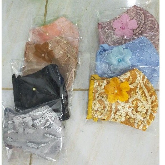 masker renda untuk hijab