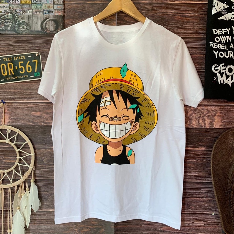 Kaos distro b jepan anime mon d luffy size M L  xL one piece anime kaos pria T shirt pria T shirt distro