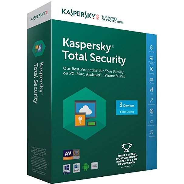 Software Ori Kaspersky Total Security - 3 User