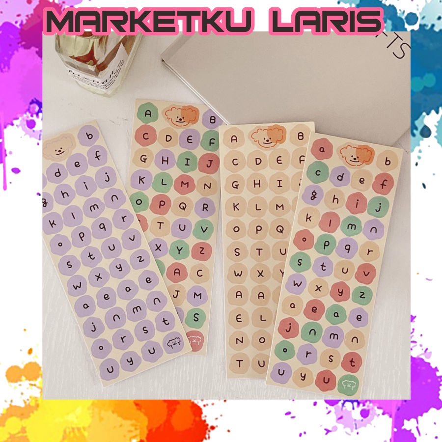 

MKL - R440 1Pc CUTE ALPHABET Sticker Deco DIY Planner BUJO Stiker Aesthetic