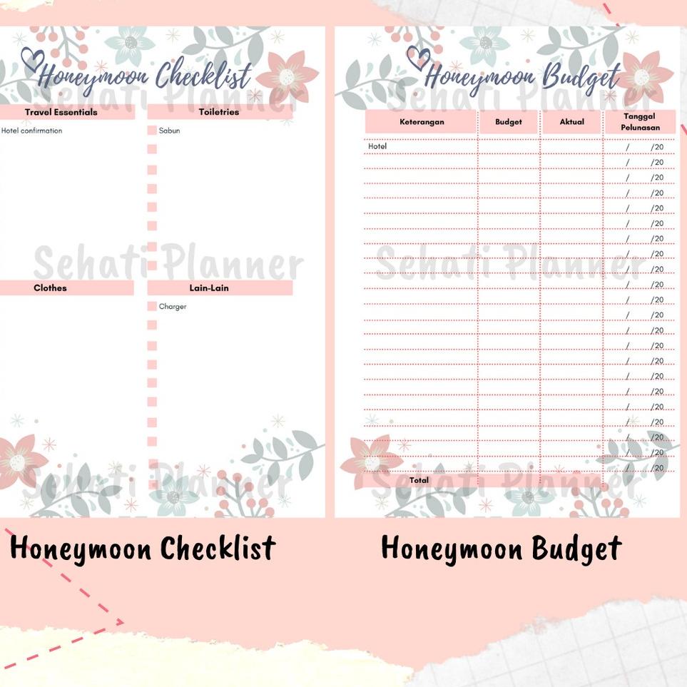 

TPRX Wedding Planner / Kertas Binder Loose Leaf A5 & B5 / Sehati Planner お 10