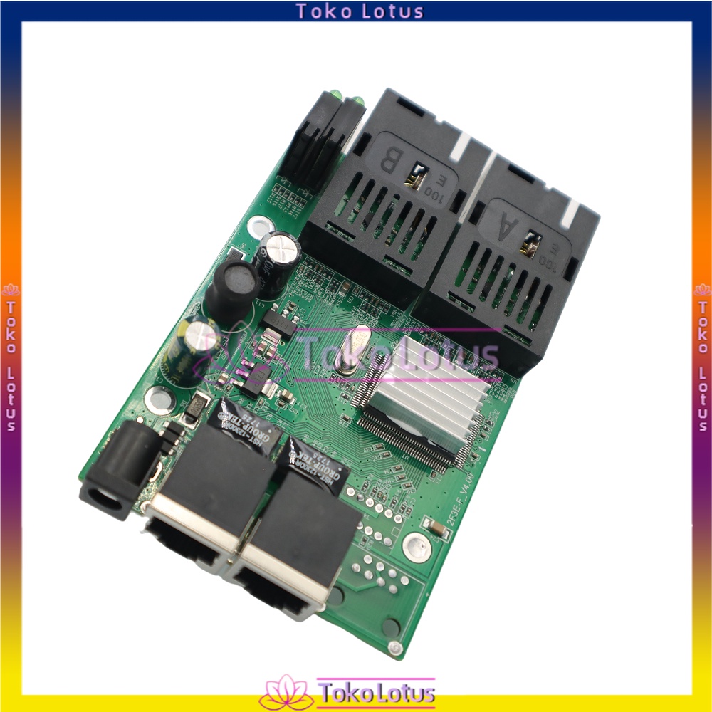 BISA COD - MEDIA CONVERTER 2 FIBER 2 ETHERNET CM2F2E - 2F2E-PCB+Adaptor Atau PCS SAJA