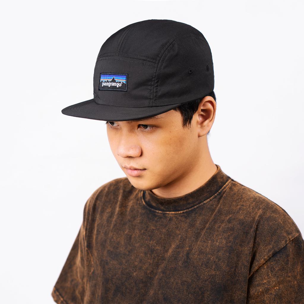 Kamengski - Pangrango Black 5 Panel Caps