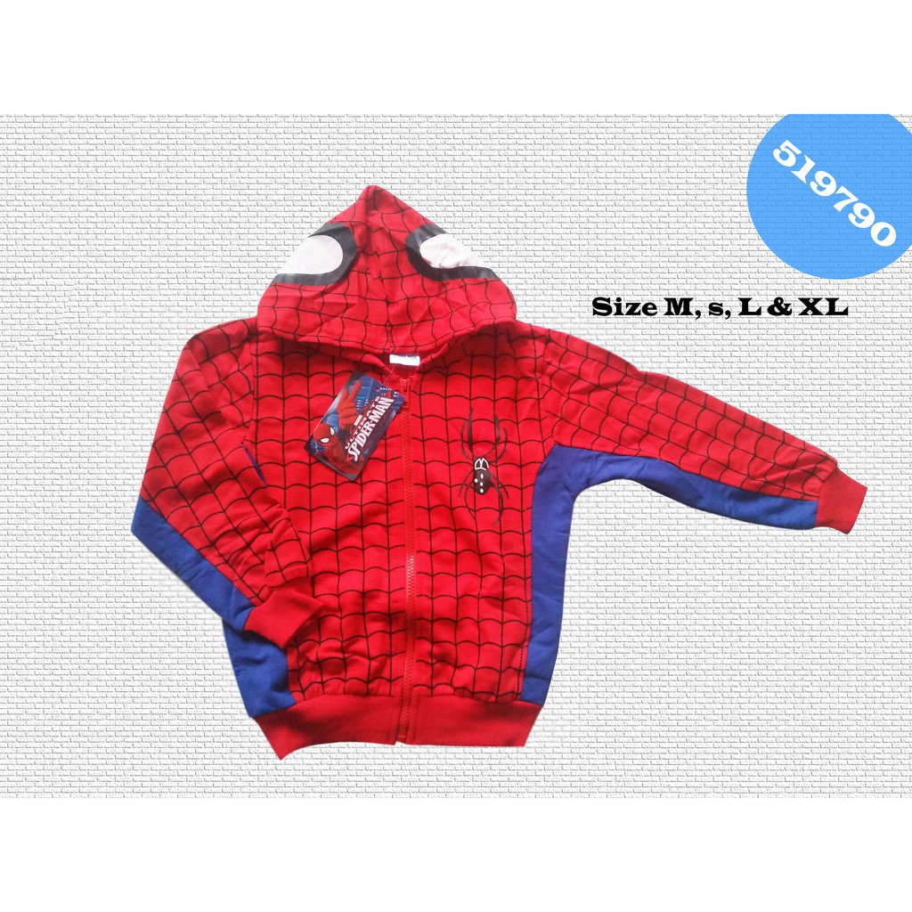 Jaket anak karakter SPIDERMAN - Jaket anak Laki-laki
