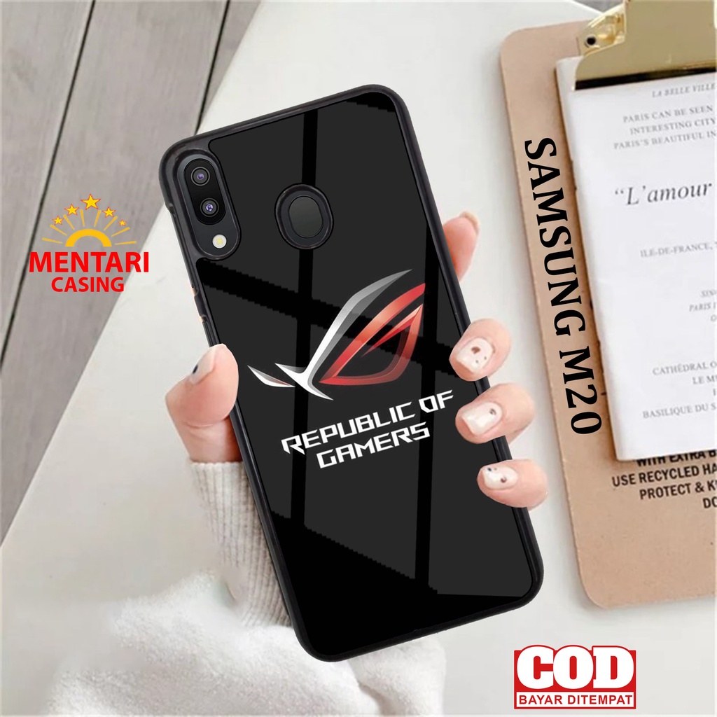 Casing Samsung M20 Case Samsung M20 Rog Baru Terbaru Terlaris Hardcase Softcase Glosy Mentaricasing