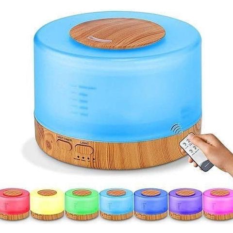 

Air Humidifier Diffuser 500Ml 7 Warna + Remote Control | Aroma Terapi Ready