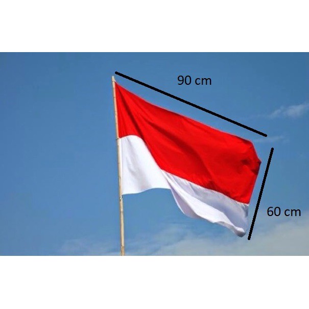 (NCS) Bendera Merah Putih Ukuran 60x90 60 X 90 60cm X 90 cm