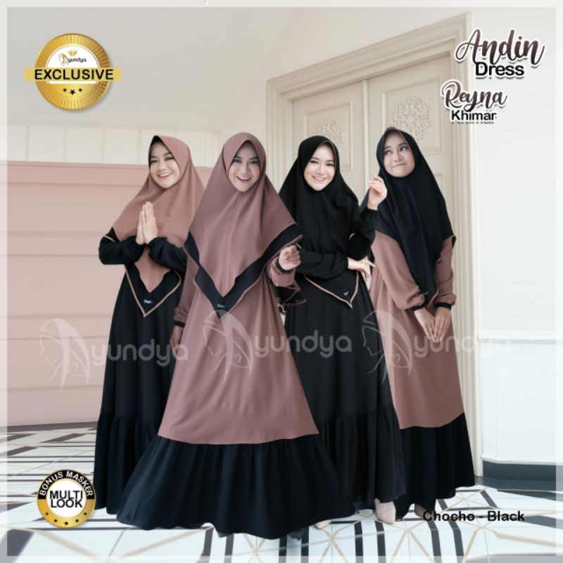 GAMIS SYARI BOLAK BALIK WARNA ANDIN DRESS