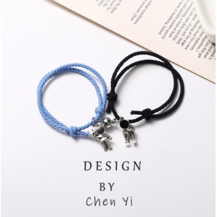 2Pcs Gelang Tali Karet Magnetik Desain Astronot Cinnamoroll Isi 1 Pasang Untuk Pria Dan Wanita-13#2 buah