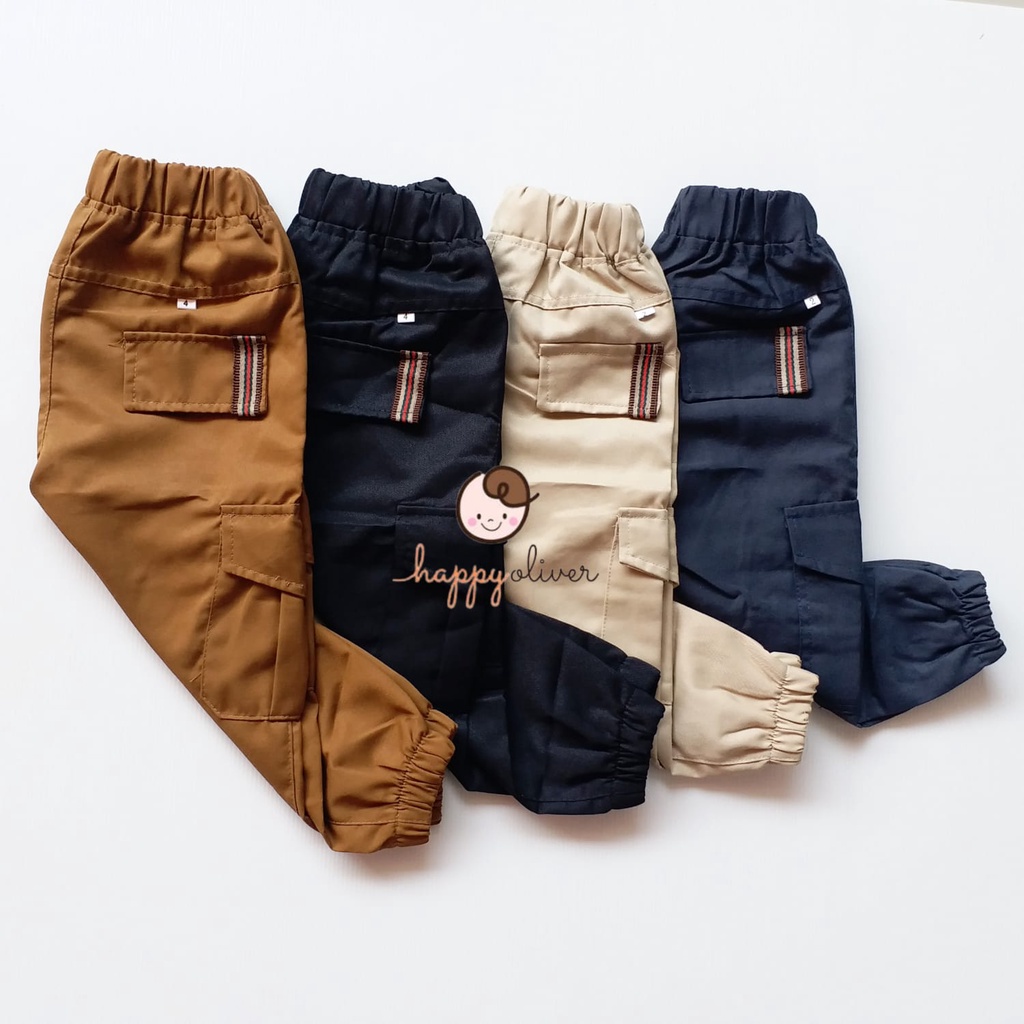 HappyOliver CELANA PANJANG CARGO A celana pants anak laki premium