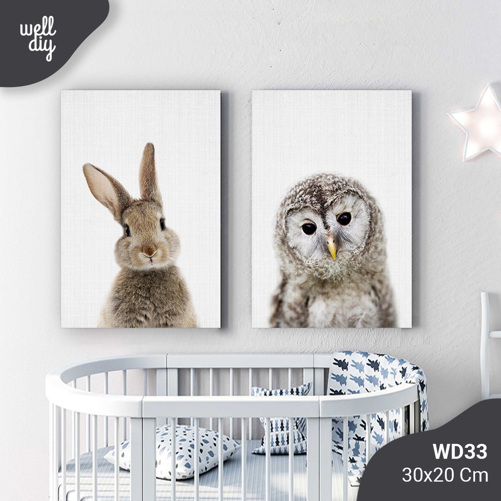 Hiasan Dinding Hiasan Kamar Wall Decor Hewan Lucu Animal - WD33