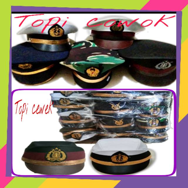 Topi tentara anak untuk karnaval